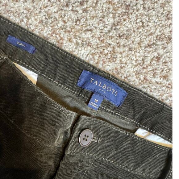 TALBOTS Brown Corduroy Pants, size 14; Curvy; Straight leg - Picture 3 of 10